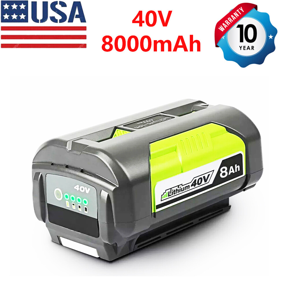 40V 8.0Ah Battery for Ryobi 40 Volt Lithium OP4050 OP40602 OP40261 OP4030/OP4060