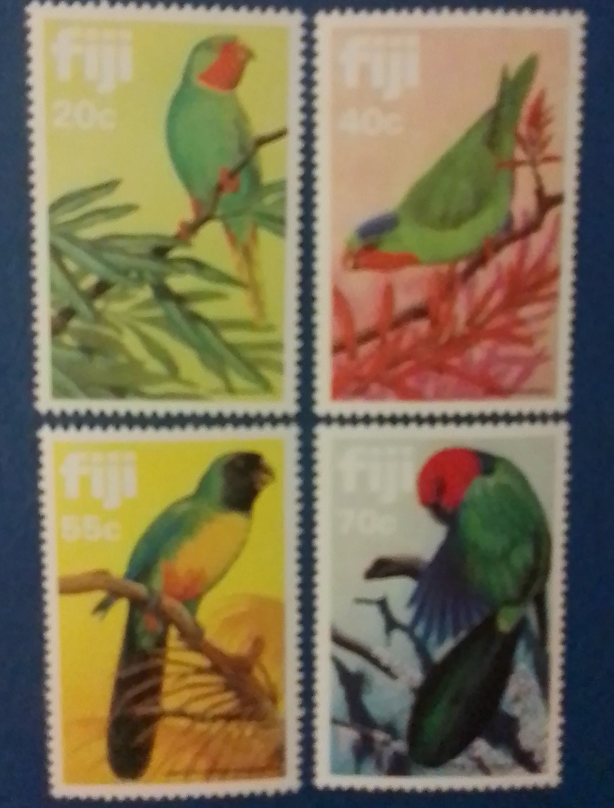 Fiji 1983. Parrots. Mint Unhinged.