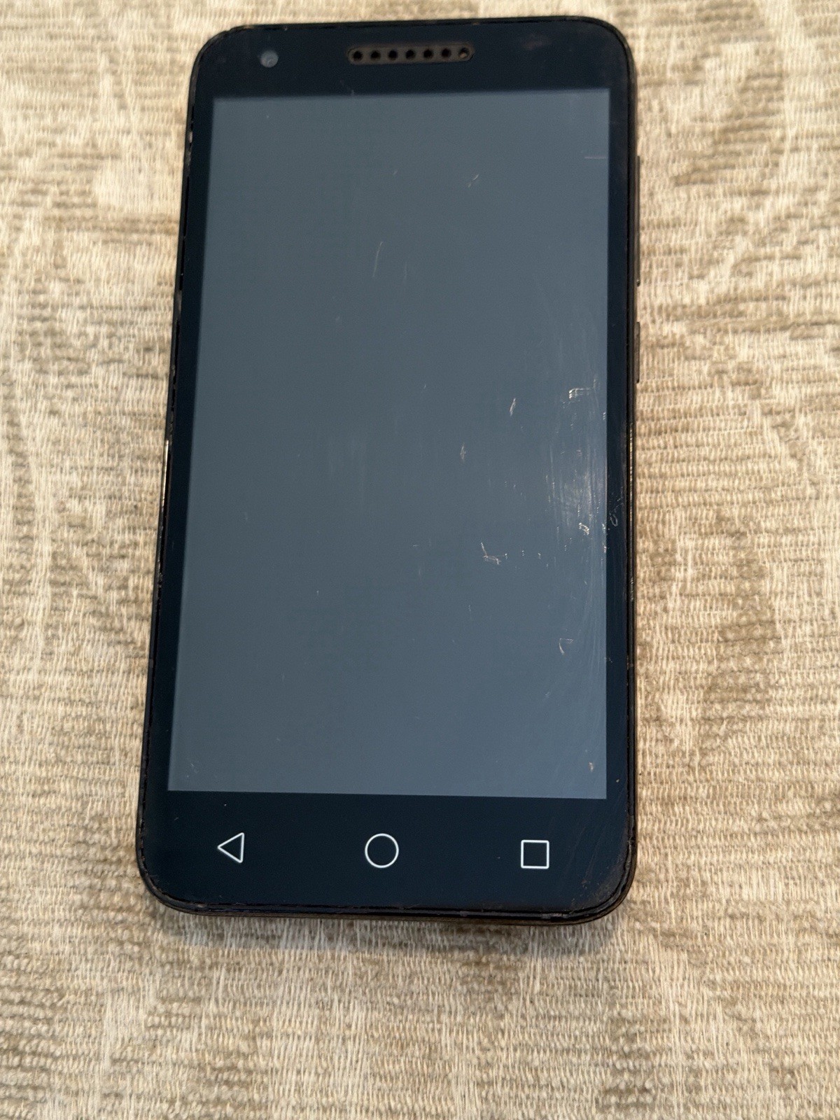 Android Smartphone Black Untested For Parts Repair Scratched Screen