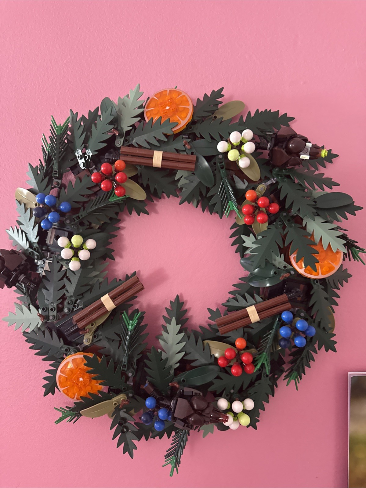 LEGO (10340) Icons Wreath Botanical Collection 1194 pcs Box And Book Included