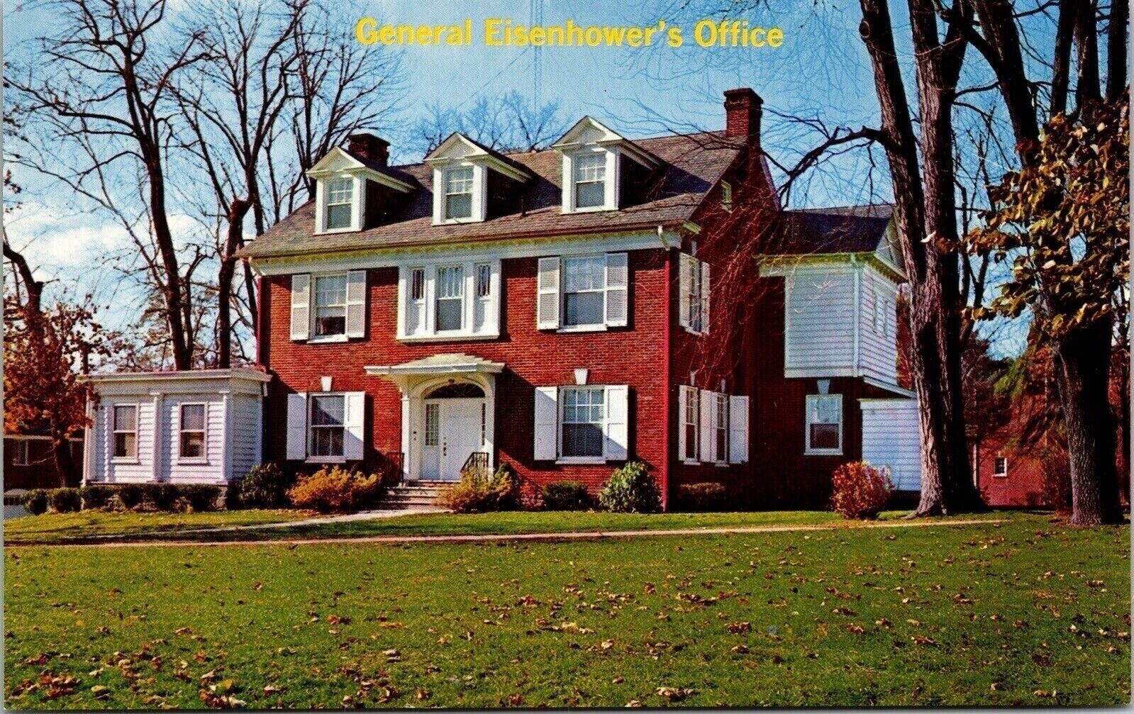 General Eisenhowers Office Gettysburg College Campus Mike Roberts Postcard