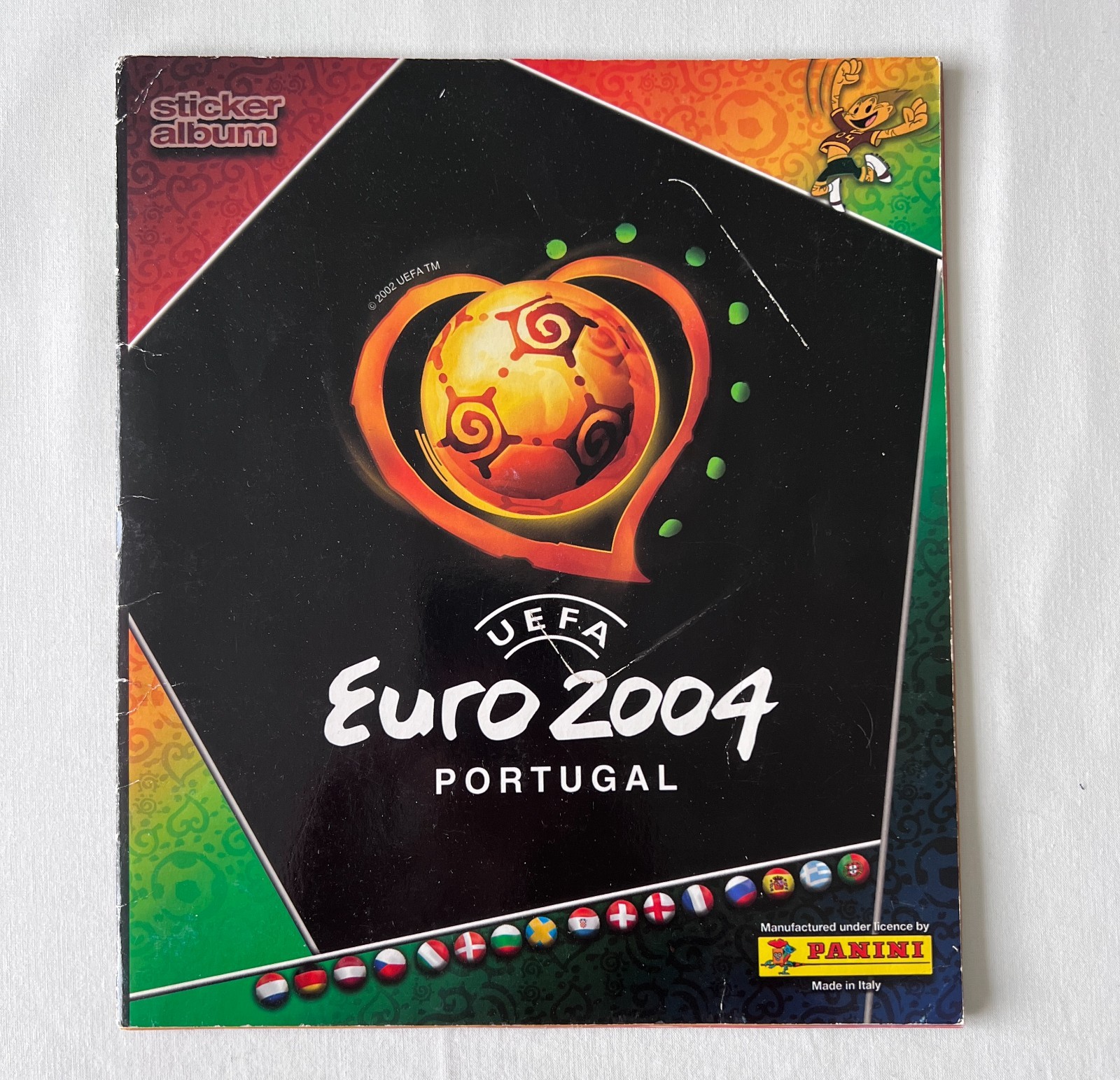 Panini UEFA Euro 2004 Football Sticker Album Incomplete