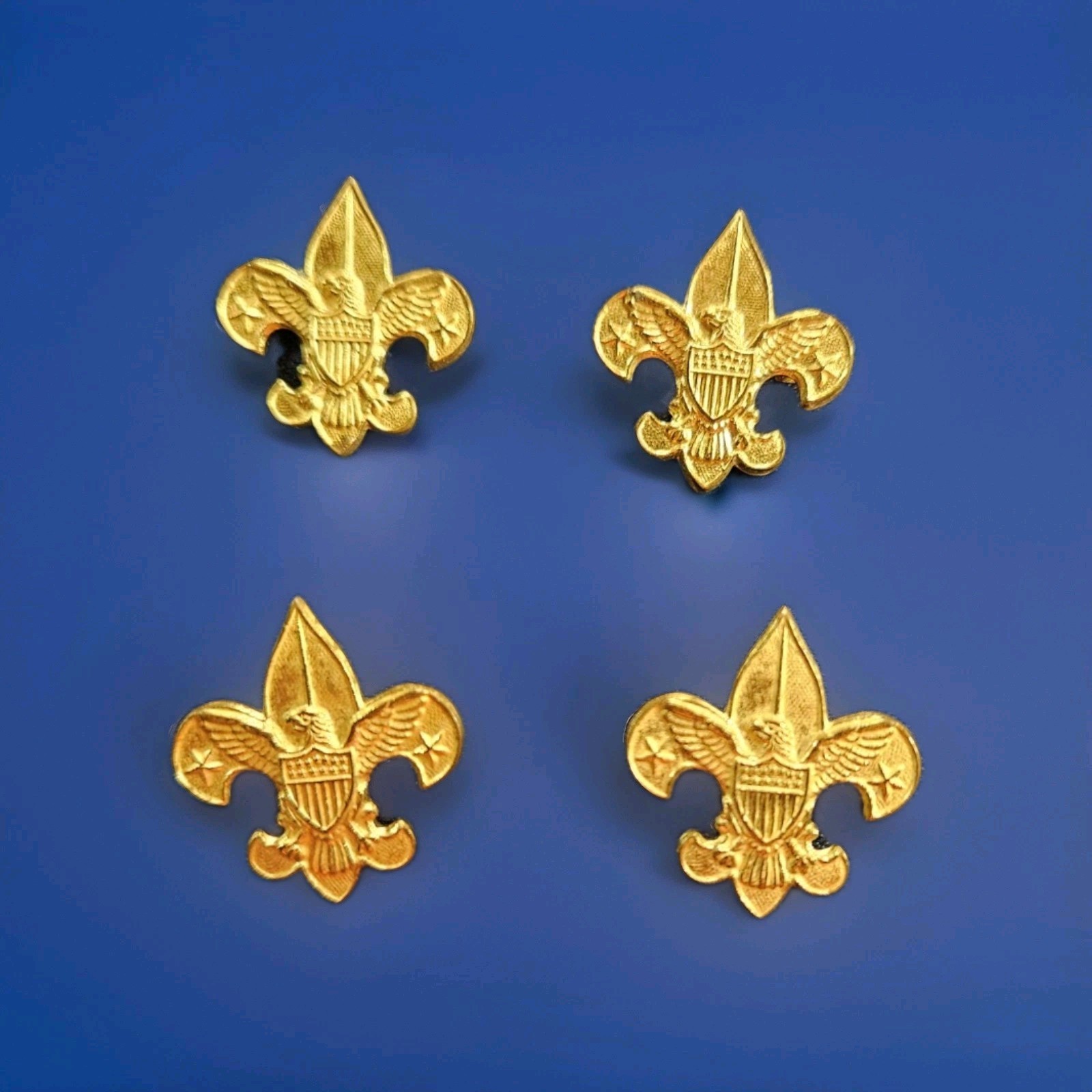  BSA -Boy Scouts of America Tenderfoot Lapel Pin Gold Tone Eagle Logo