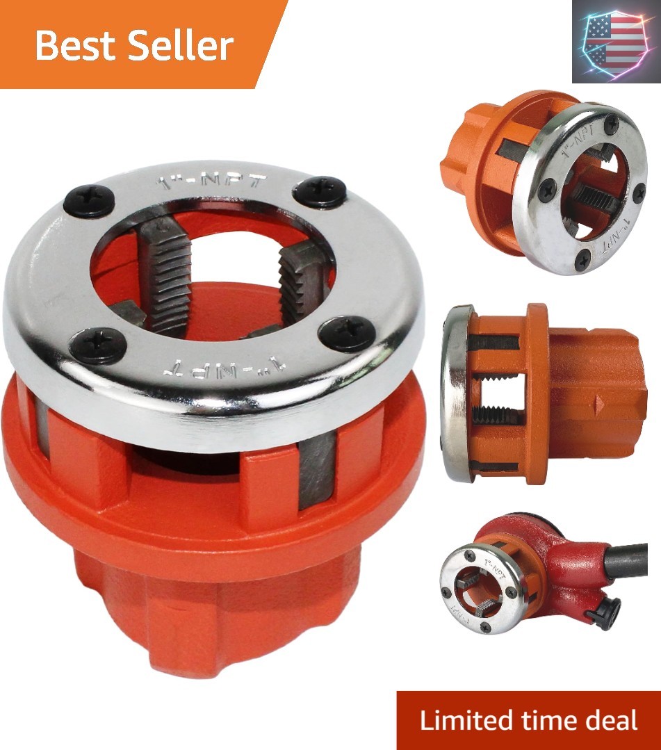 R Pipe Threading Tool Ratchet Pipe Threader Dies Ratcheting Pipe Threading To...