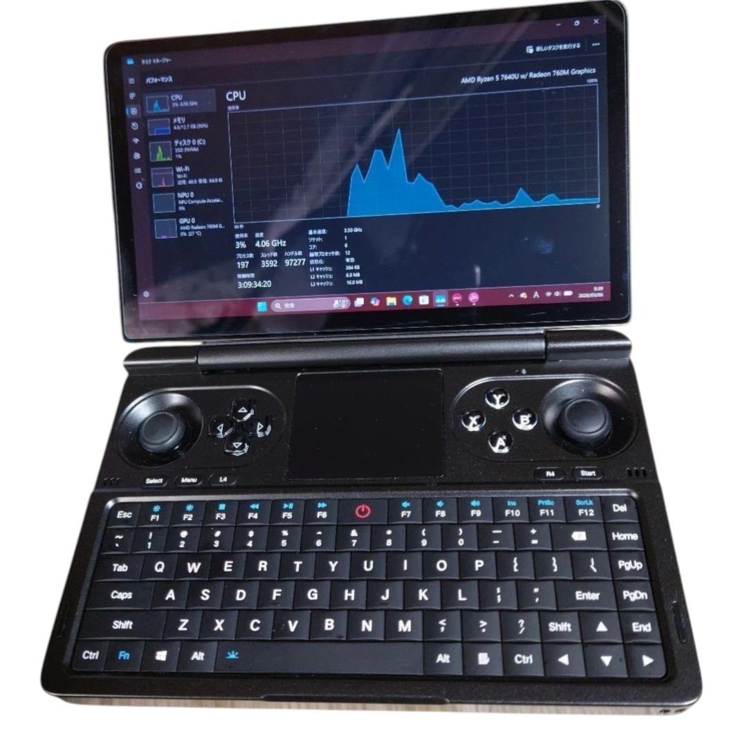 GPD WIN Mini 7640U 16GB RAM 512GB 7" 120Hz AMD Ryzen 5 SSD Handheld PC JP