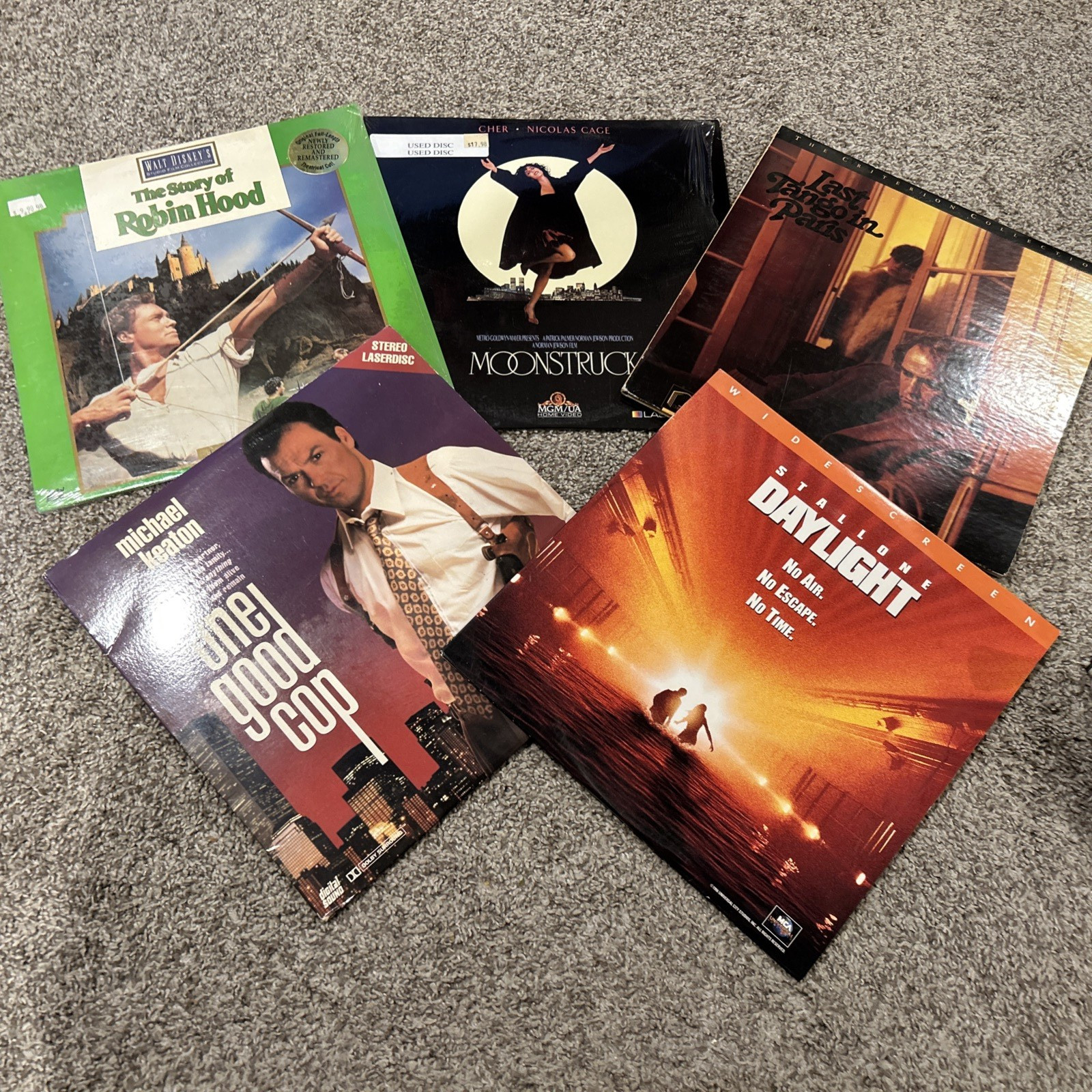 Laser Disc  Movie Lot. 5 Total.  Various Titles