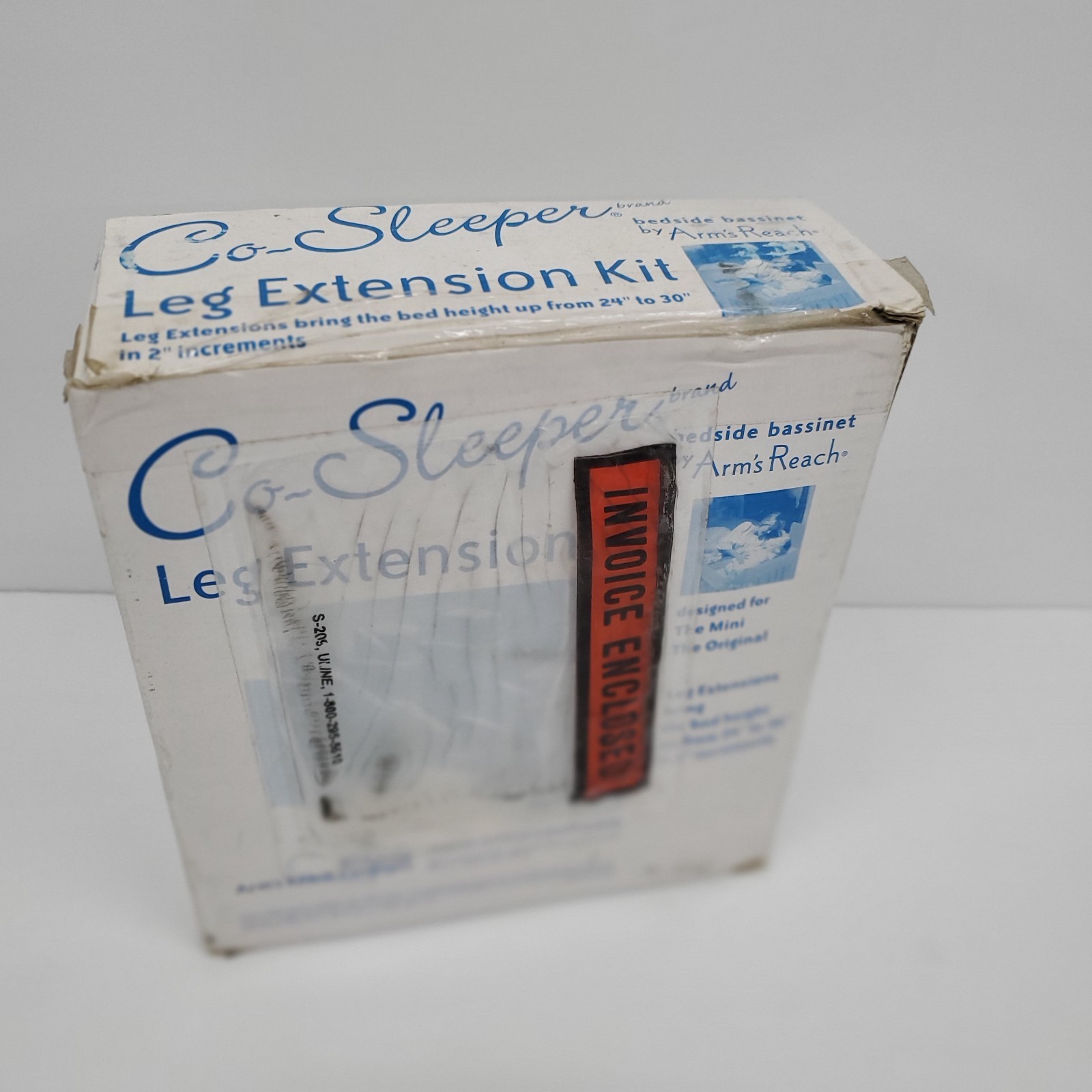 Arm's Reach Co Sleeper Leg Extension Kit Bedside Bassinets 9701 Off White