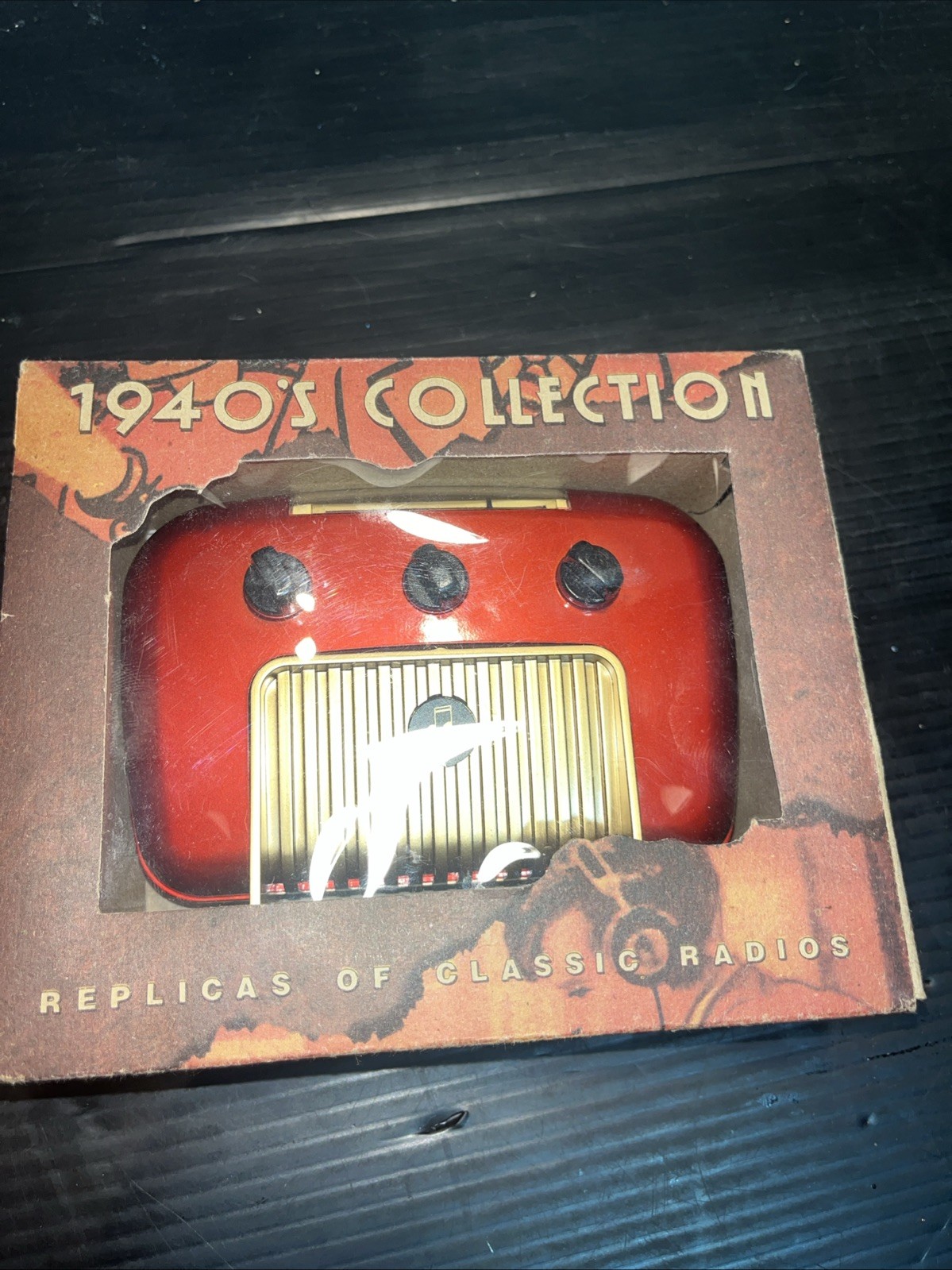 1940’s REPLICA Classic AM/FM Radio Art Deco NEW In Box