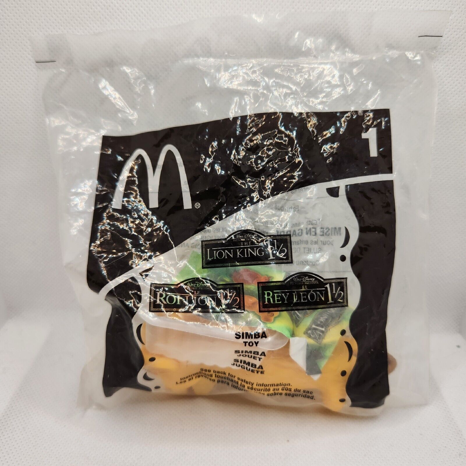 McDonald's 2004 The Lion King 1 1/2 Simba #1 Happy Meal Toy NIP
