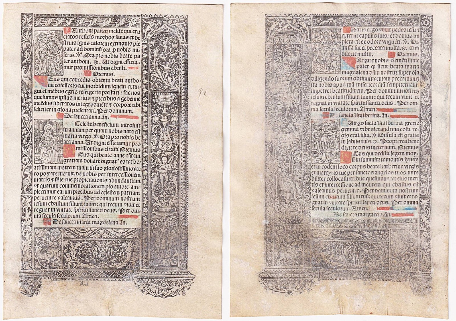 Hours Book Book Of Hours Incunable Livre D'Heures Paris Simon Vostre 1501 / 81