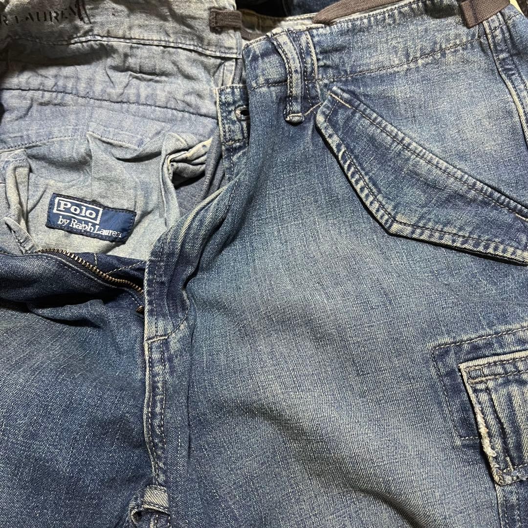 90S Ralph Lauren Denim Cargo Pants