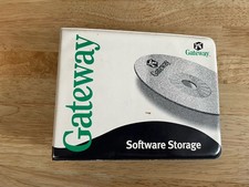 Original Vintage GATEWAY Computer Software Storage Binder CD Holder 1999