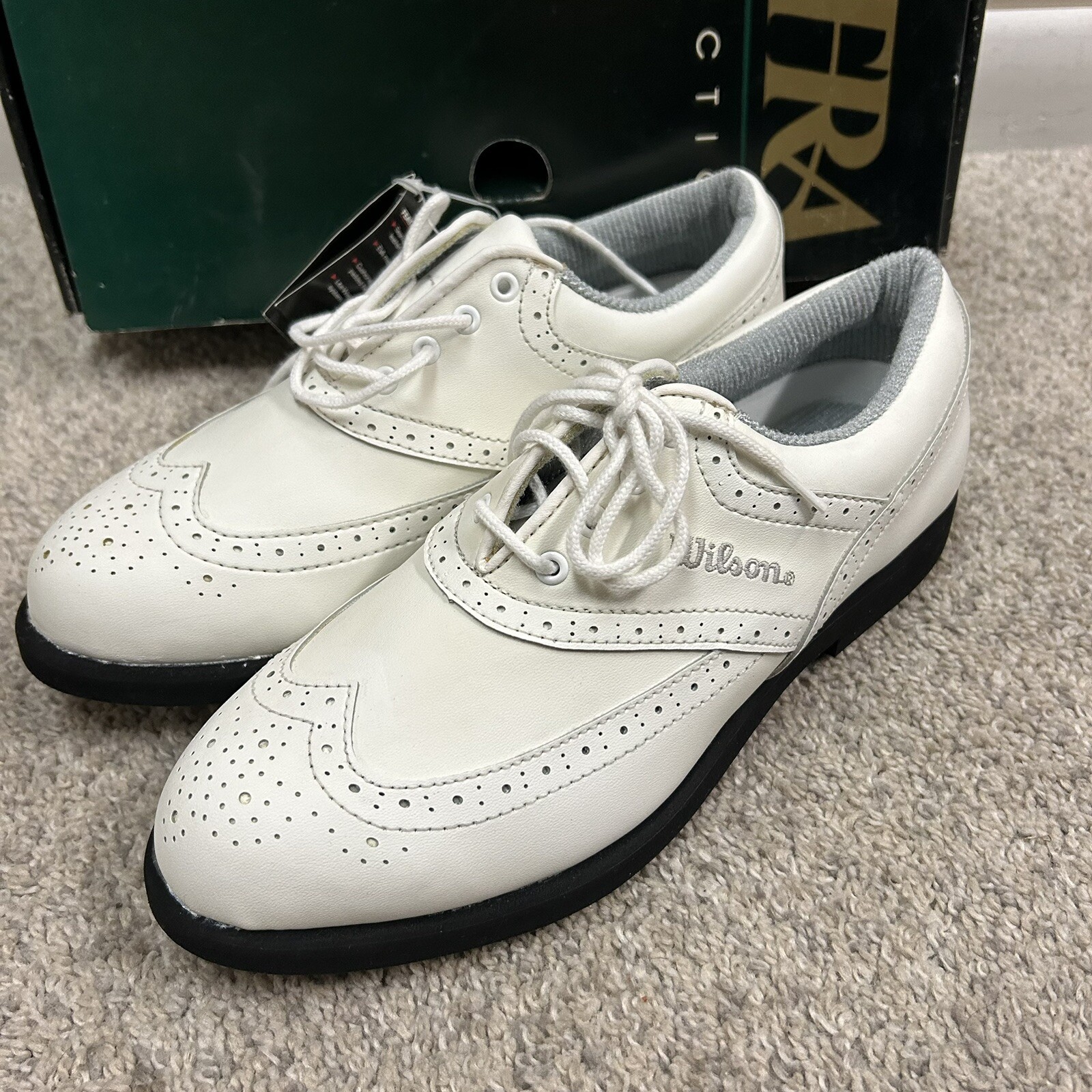 Wilson Pro Staff Contour Women's Golf Shoes Metal Spikes Size 8 New W Defects