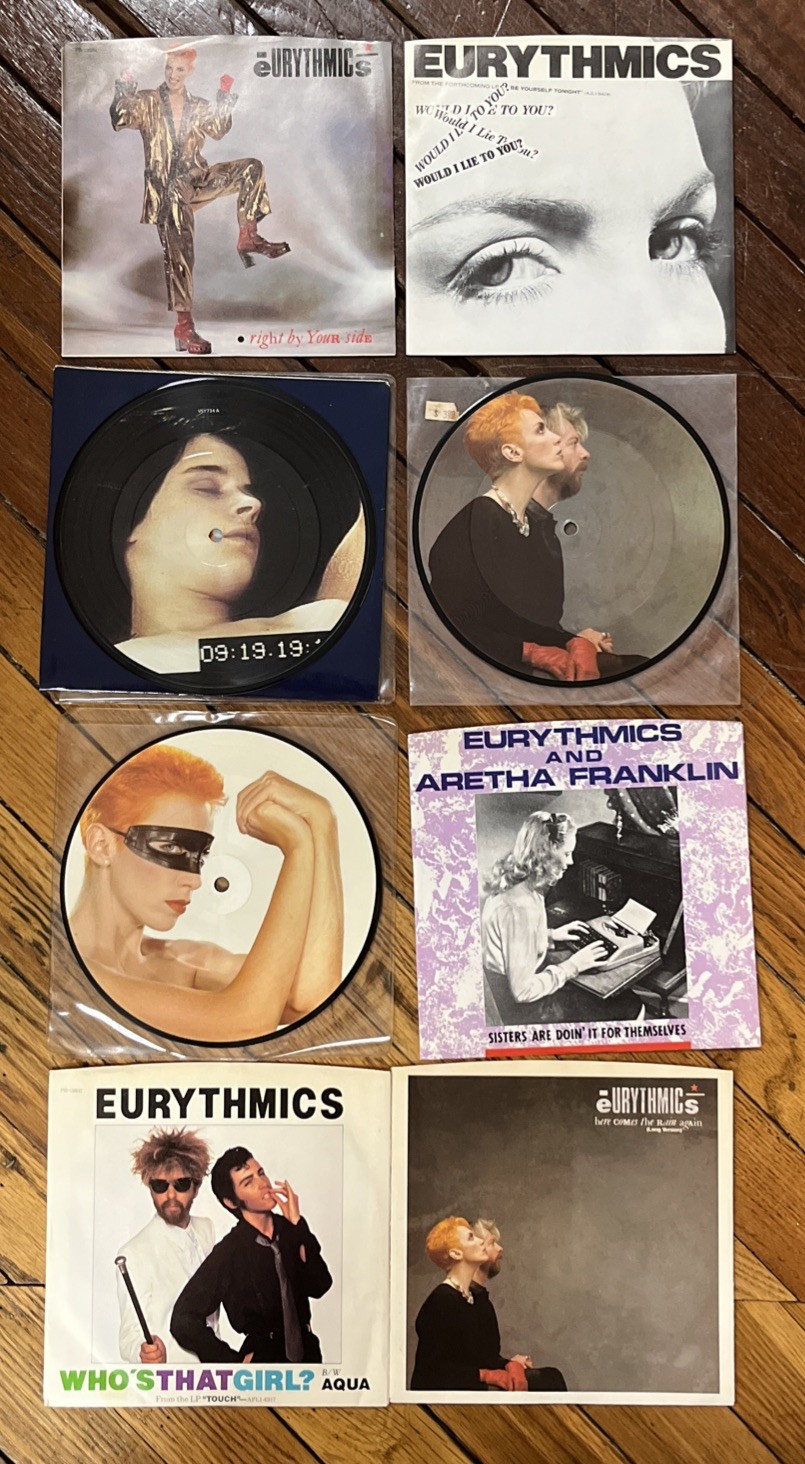 Eurythmics - 45 Lot - 8 Titles - Picture Discs - VG+ - Imports