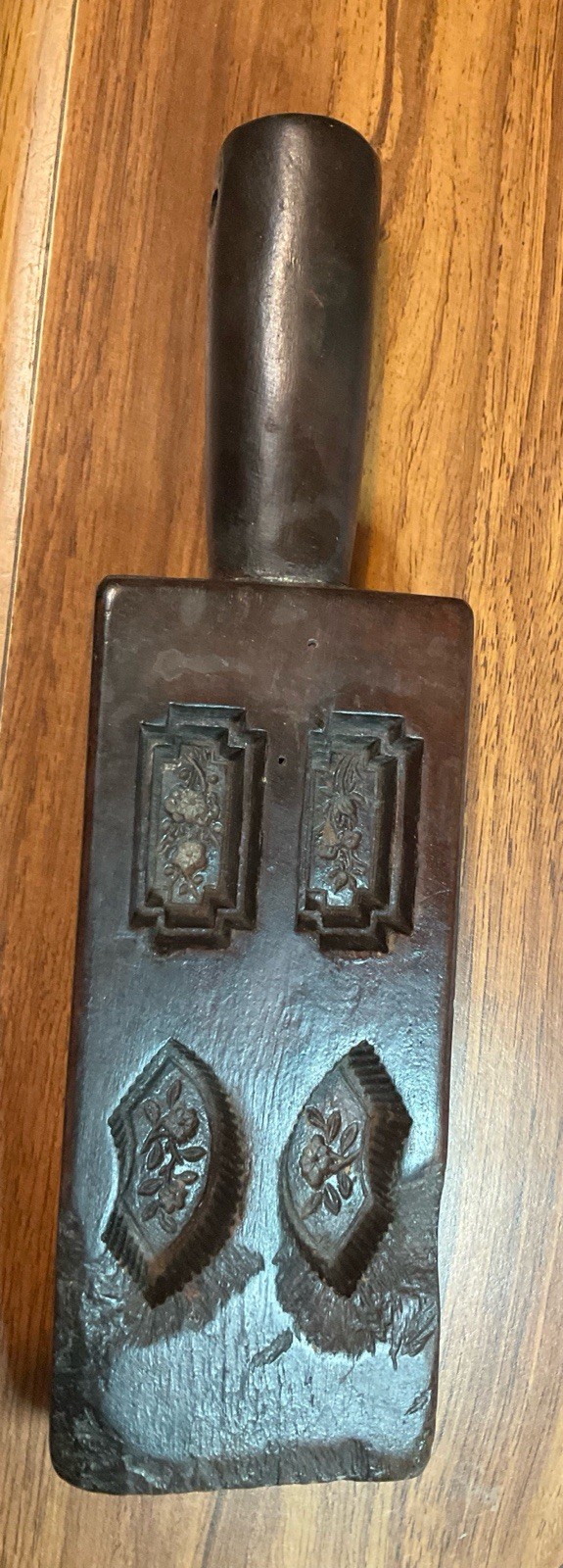 Antique Treen 19th Century Chocolate Gingerbread Marzipan Mold French Walnut