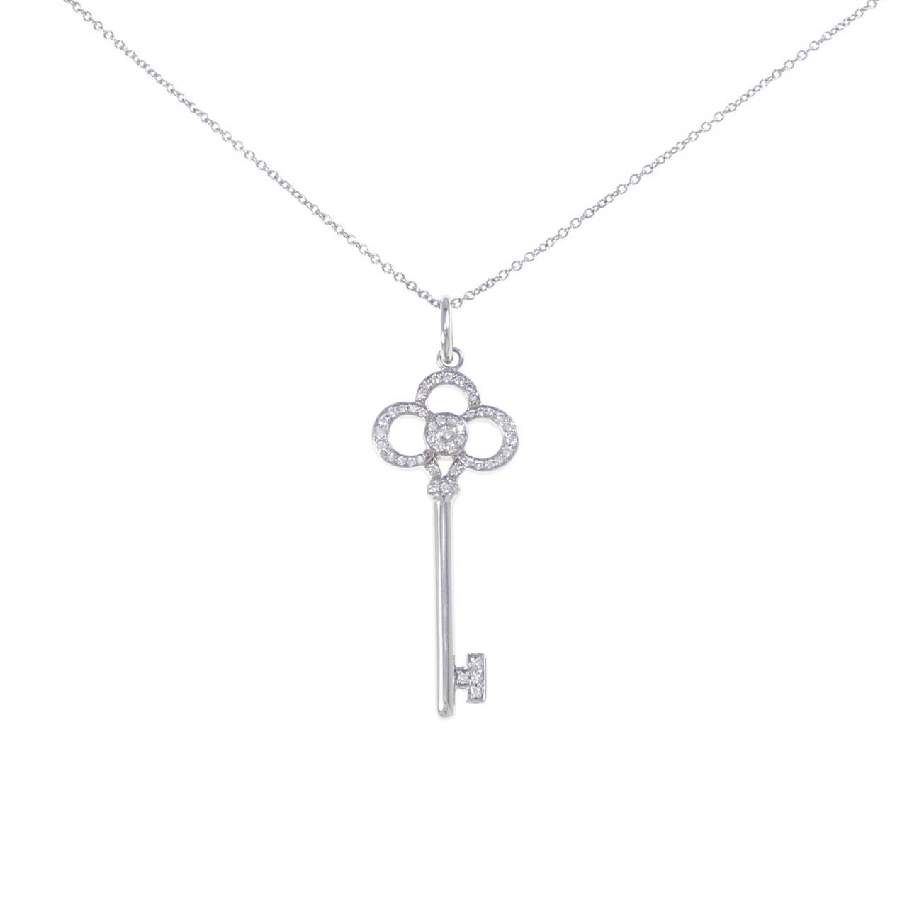Authentic TIFFANY&Co. Crown Key Necklace #230-000-096-6893