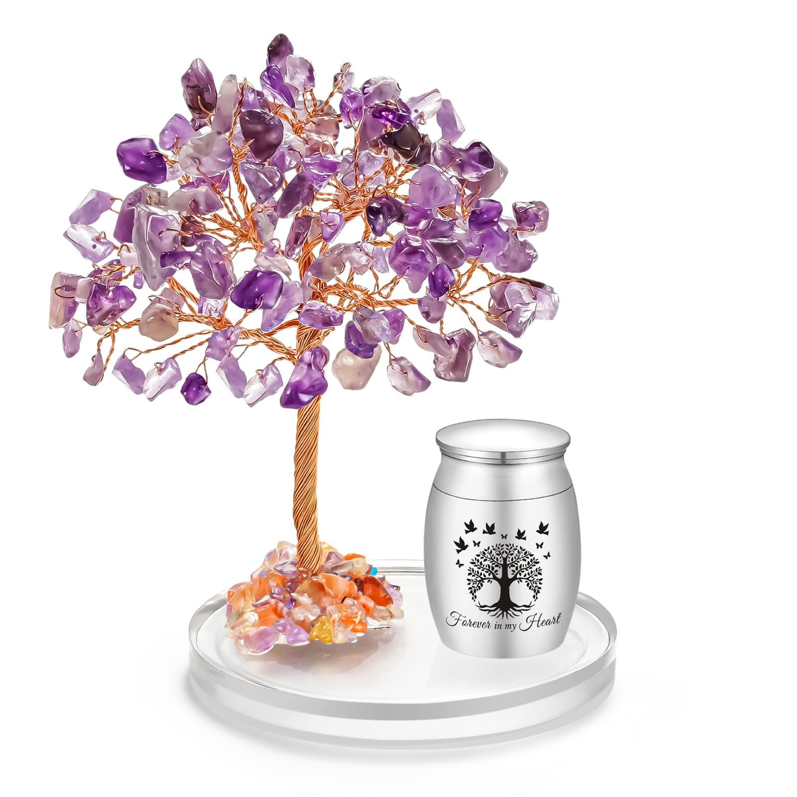 Small Urns for Human Ashes Cremation Keepsakes Urn Stainless Steel 1.57 inche...