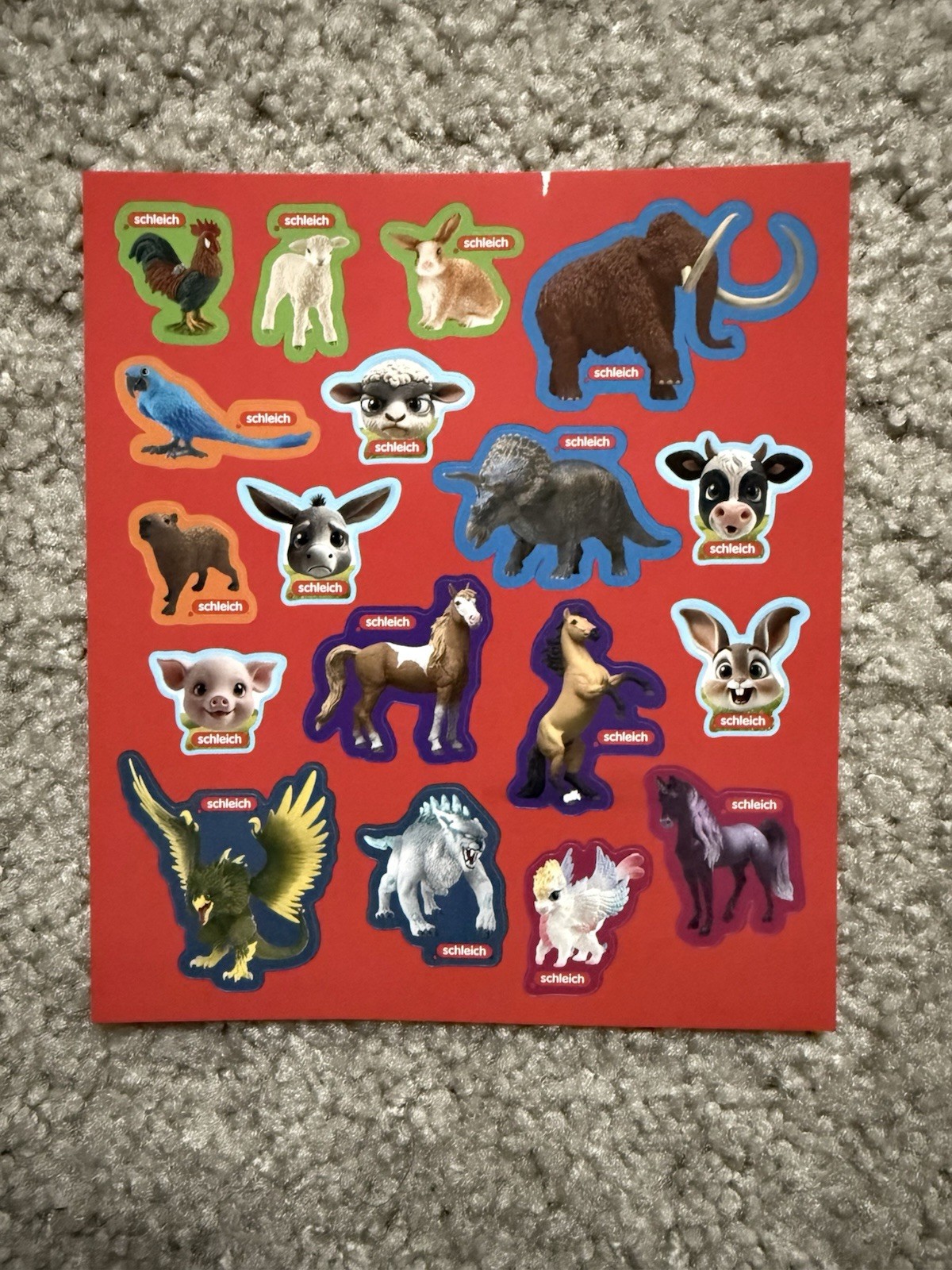 2026 Schleich Collector Sticker Set - New