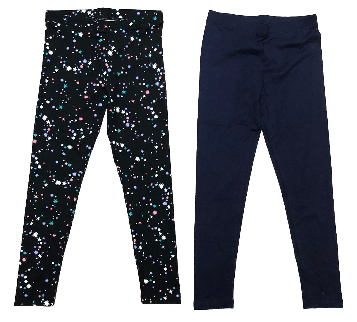 Spotted Zebra Big Girls Leggings Lot Of 2 Size L (10)