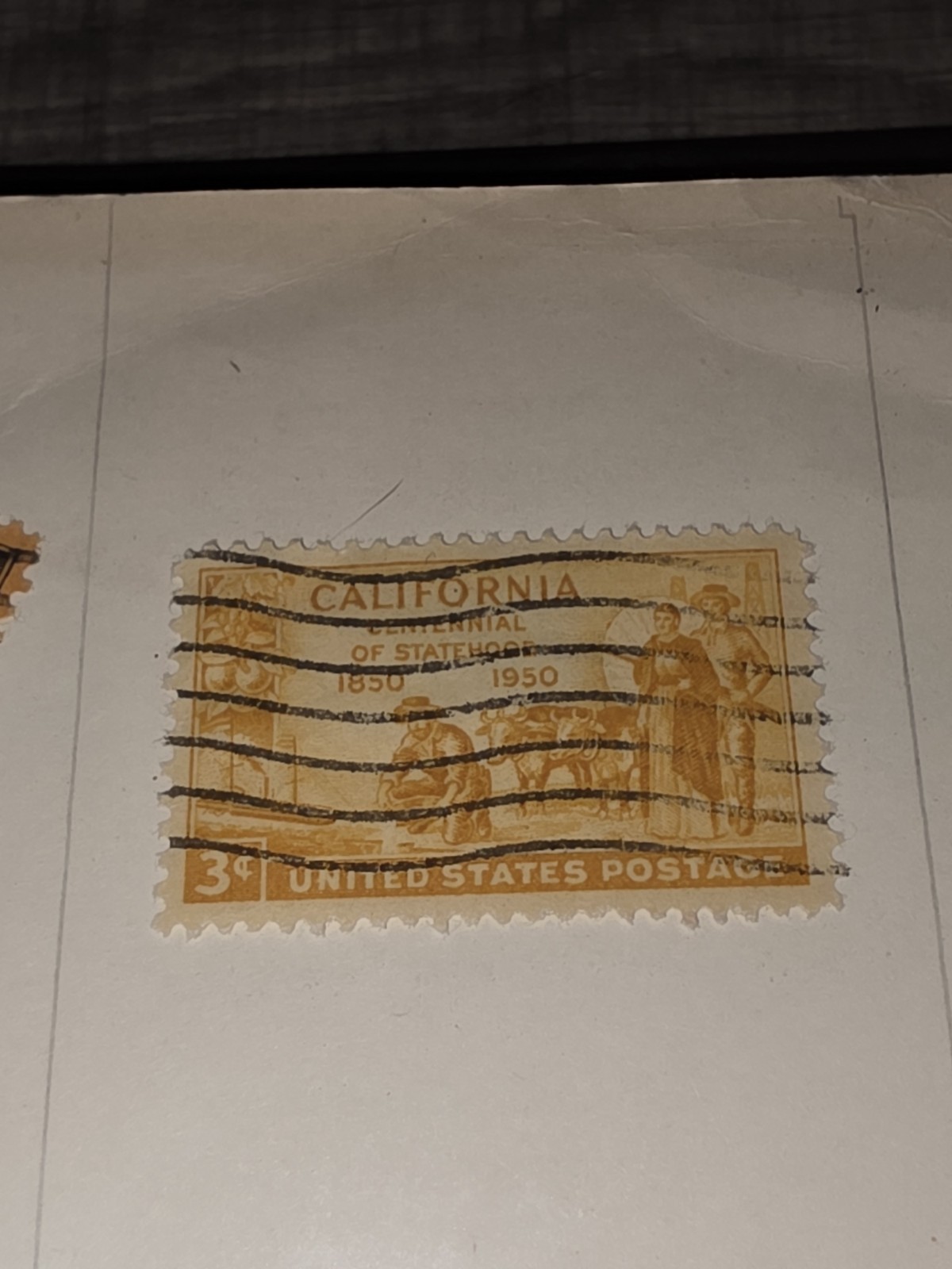 Vintage US California Statehood 3c Stamp Used - #F1205