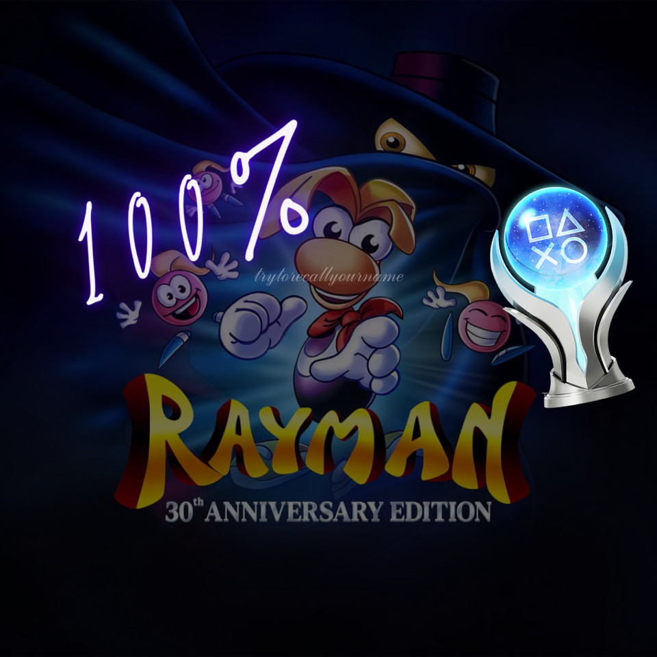 RAYMAN: 30th Anniversary Edition PS4/PS5 Platinum Trophy Service FAST SAFE LEGIT