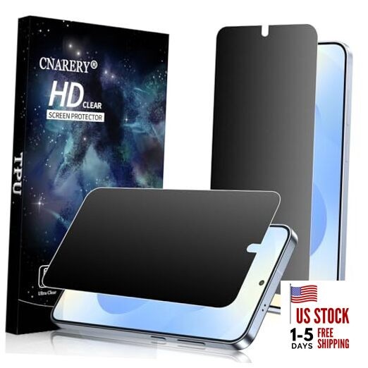 2 Pack 4 Way 360 ° Matte Privacy Screen Protector for 6.2 Samsung Galaxy S25