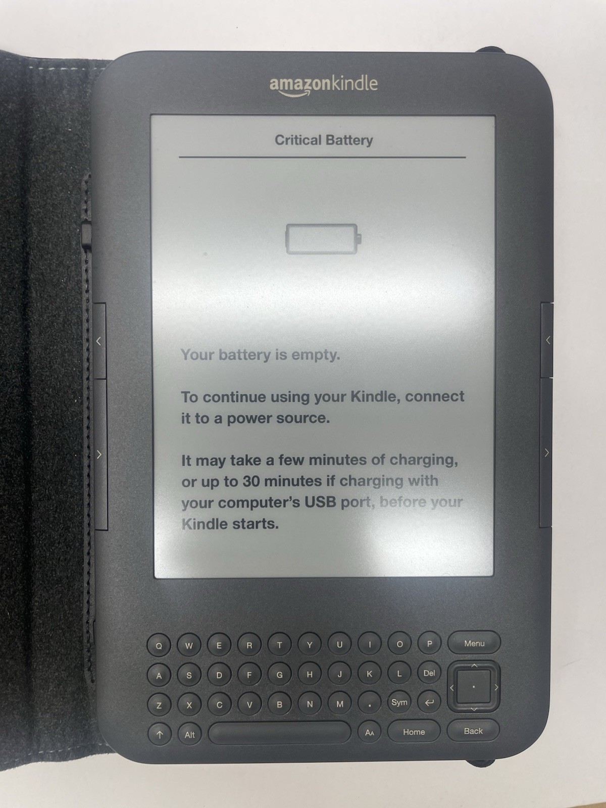 Amazon Kindle D00901 Tablet Gray For Parts Only