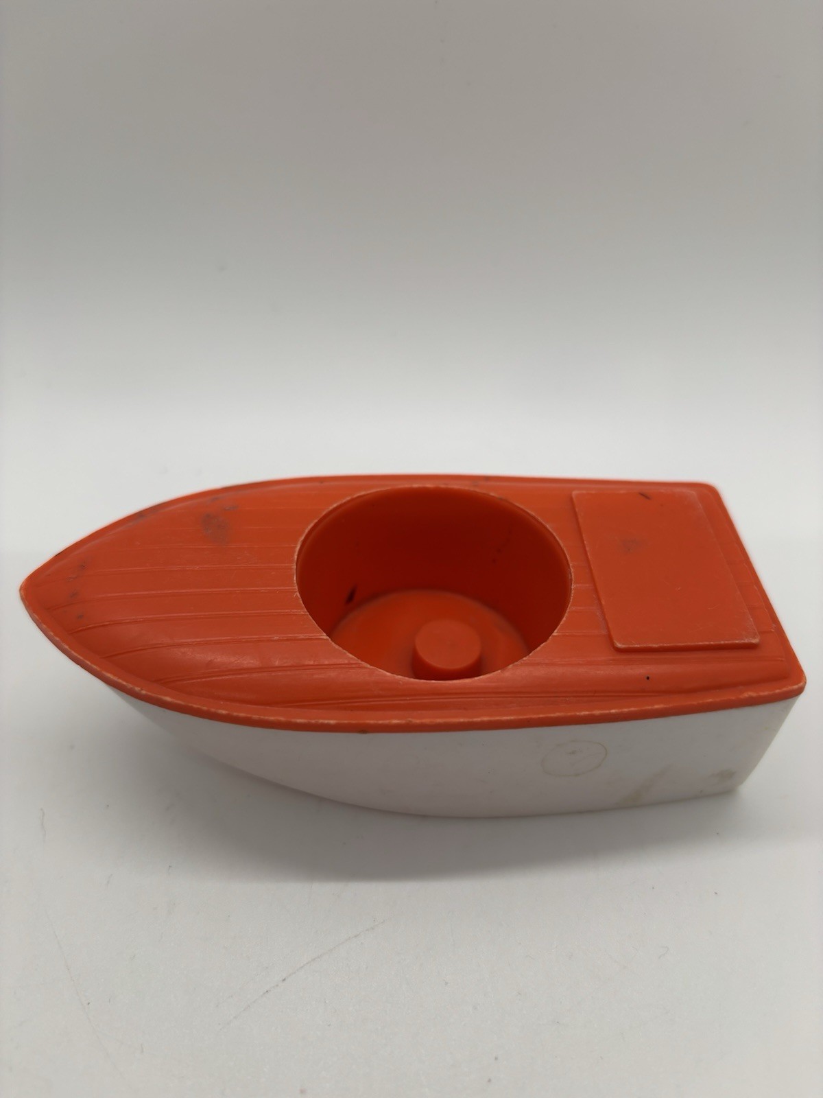 Vintage Buddy L Orange & White BOAT From Raggedy Anne Camper Set