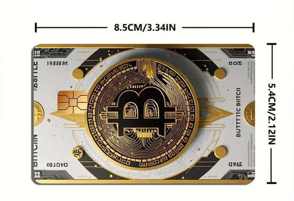 Vibrant Stylish Unique Fun Glossy Scratch-Resistant 5PCS Credit Card Sticker Set