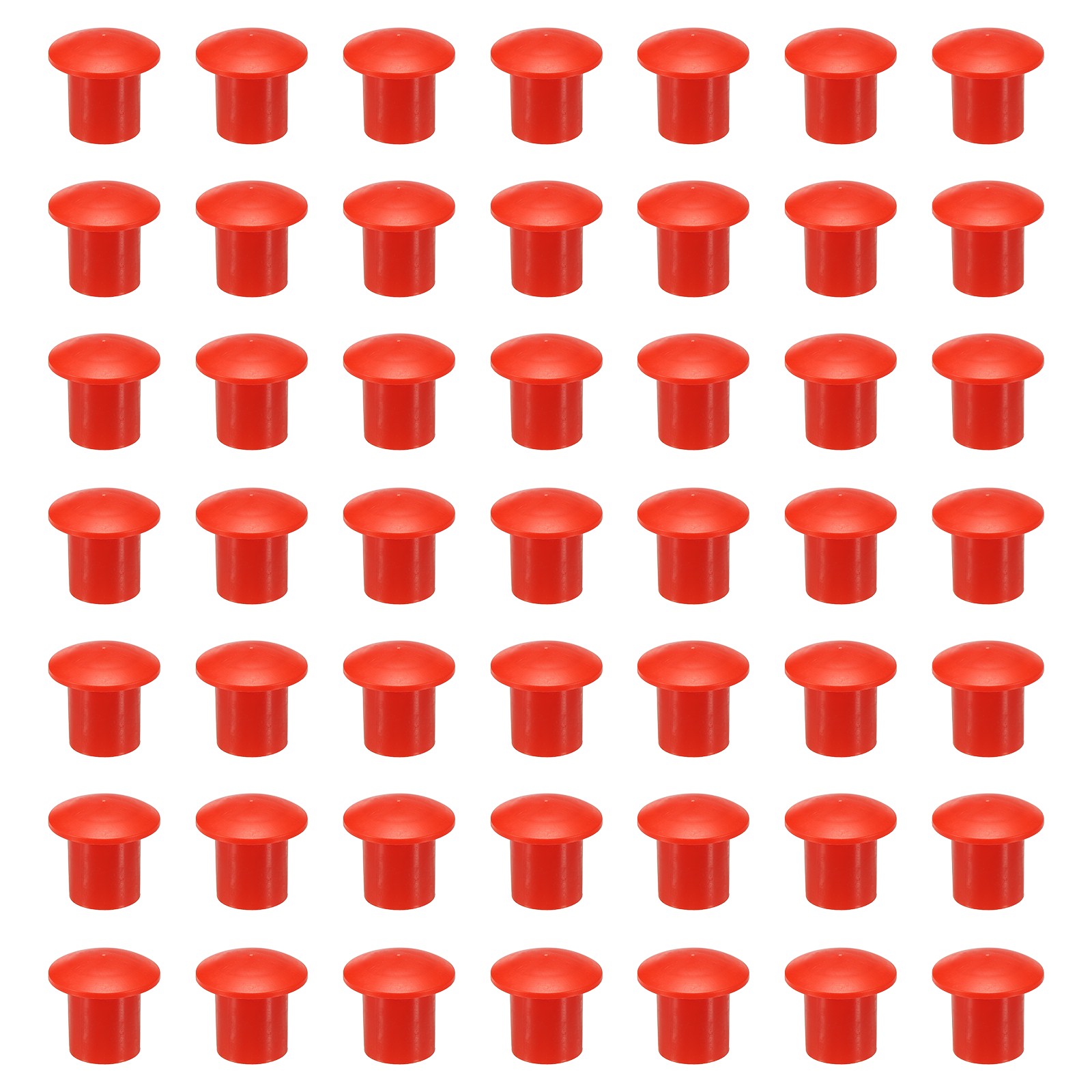 50Pcs Mushroom Rebar End Caps, Rebar Safety Cap Fit 0.31-0.71 Inch, Red