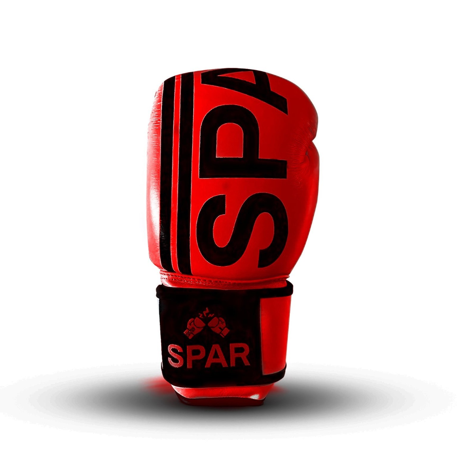 SPAR Boxing v2 Bag Gloves | Red | 10oz | Straps | Italian Leather