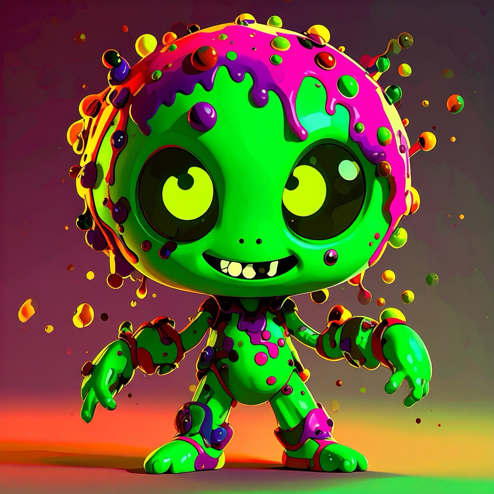 NFT Digital Art Geeenie -1 The Chromatic Catalyst