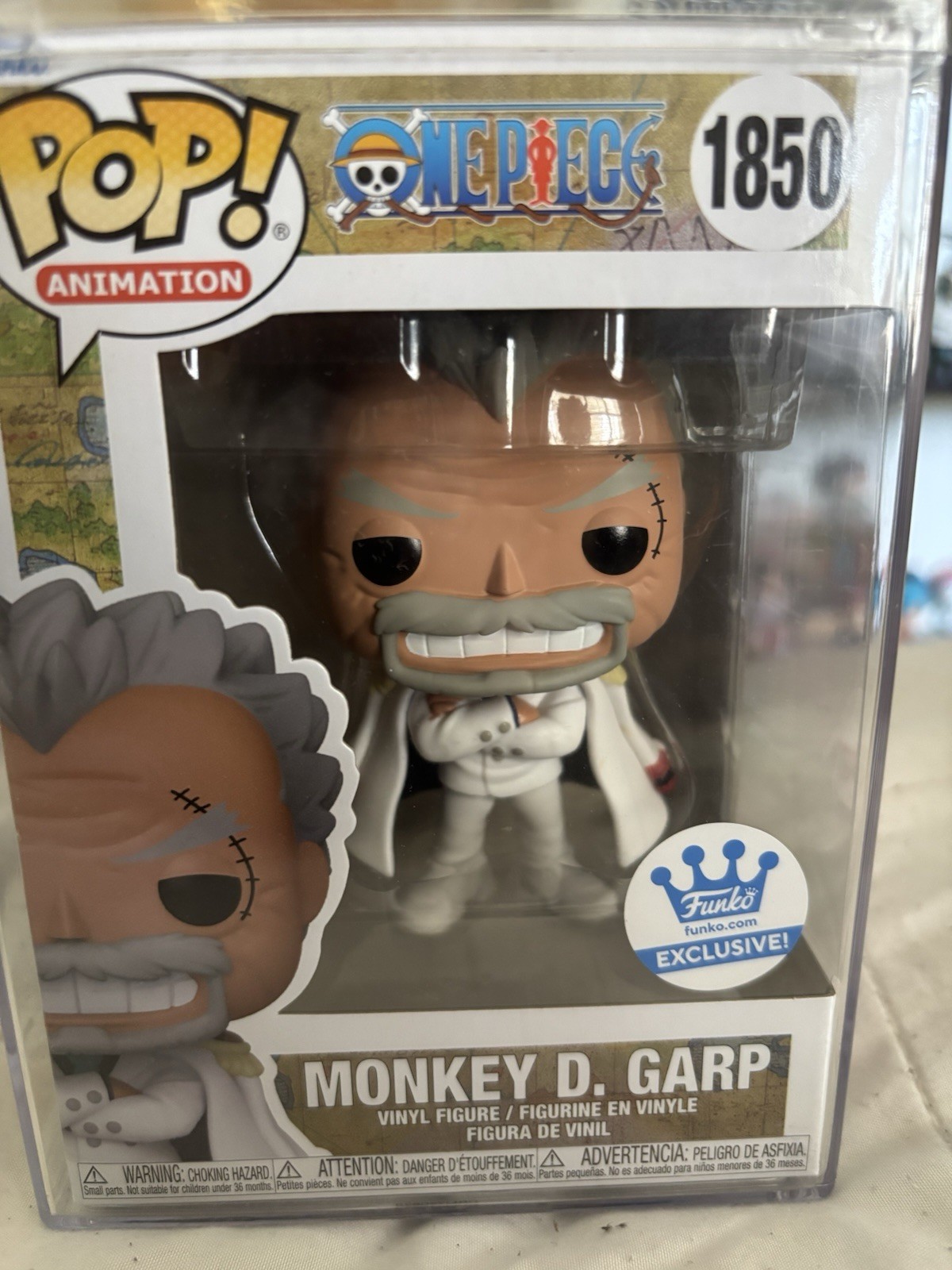Funko Pop! One Piece Monkey D. Garp #1850 Exclusive Vinyl Figure with Case