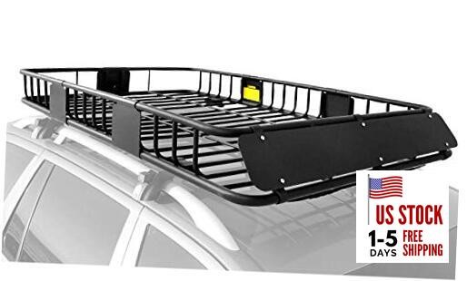  Roof Rack Carrier Basket Rooftop Cargo Carrier with 64" x 39" Roof Rack