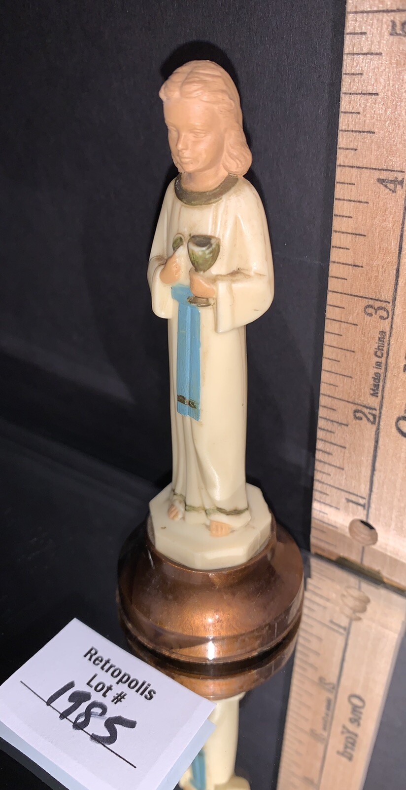 Holy Communion Figurine Plastic Italy Vintage