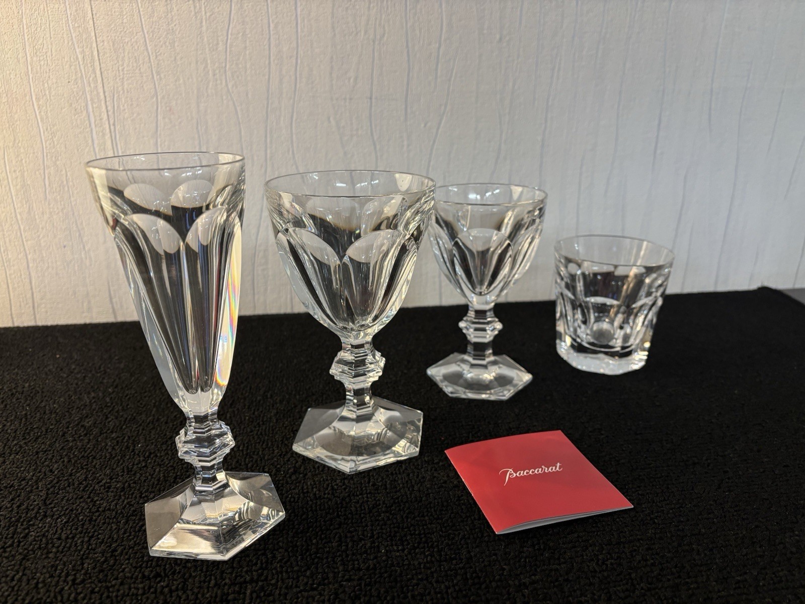Set Of 4 Harcourt Crystal Glasses Baccarat (Lot Price)
