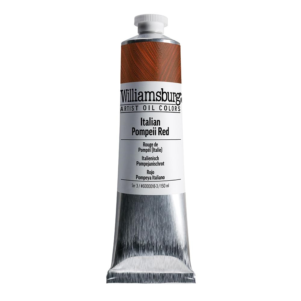 Williamsburg GOLDEN Artist Oil Paint, 150ml - Italian Pompeii Red, Pro
