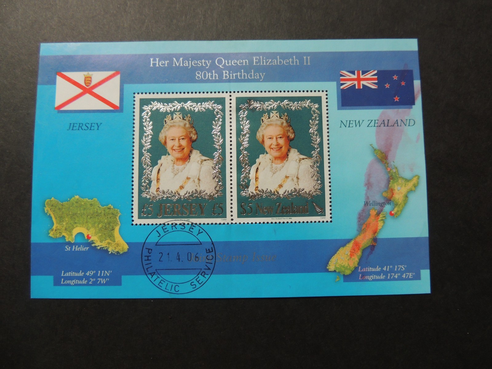 2005 Jersey Queens 80th Birthday Miniature Sheet MS1273 Fine Used
