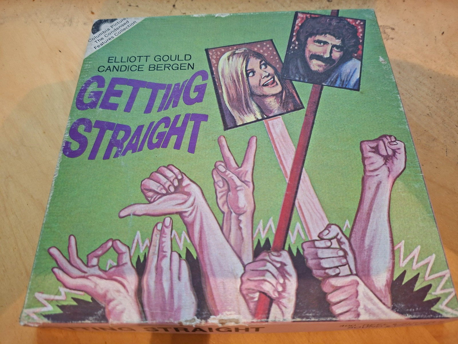 GETTING STRAIGHT 1970 SUPER 8 COLOUR SOUND 8MM CINE FILM 400FT