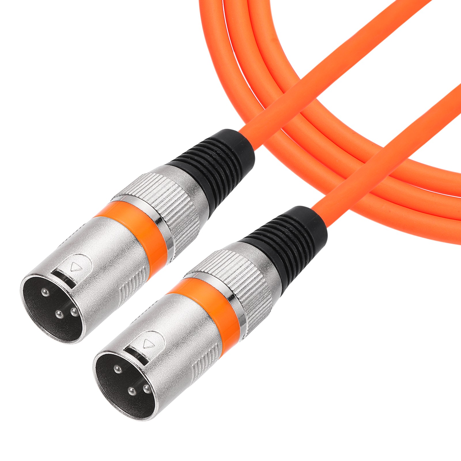 7ft 3 Pin XLR Male to Male Mic Cable XLR Audio Professional Adapter, Orange