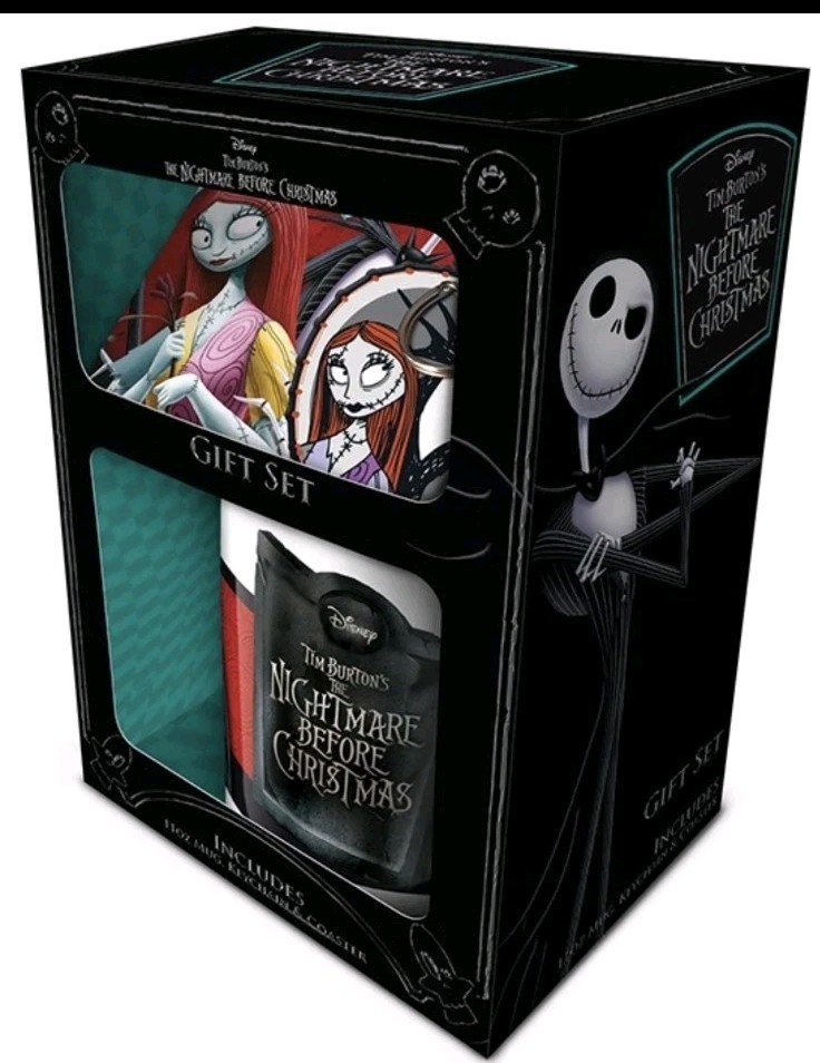 The Nightmare Before Christmas - Official Mug Coaster and Keychain Gift Set