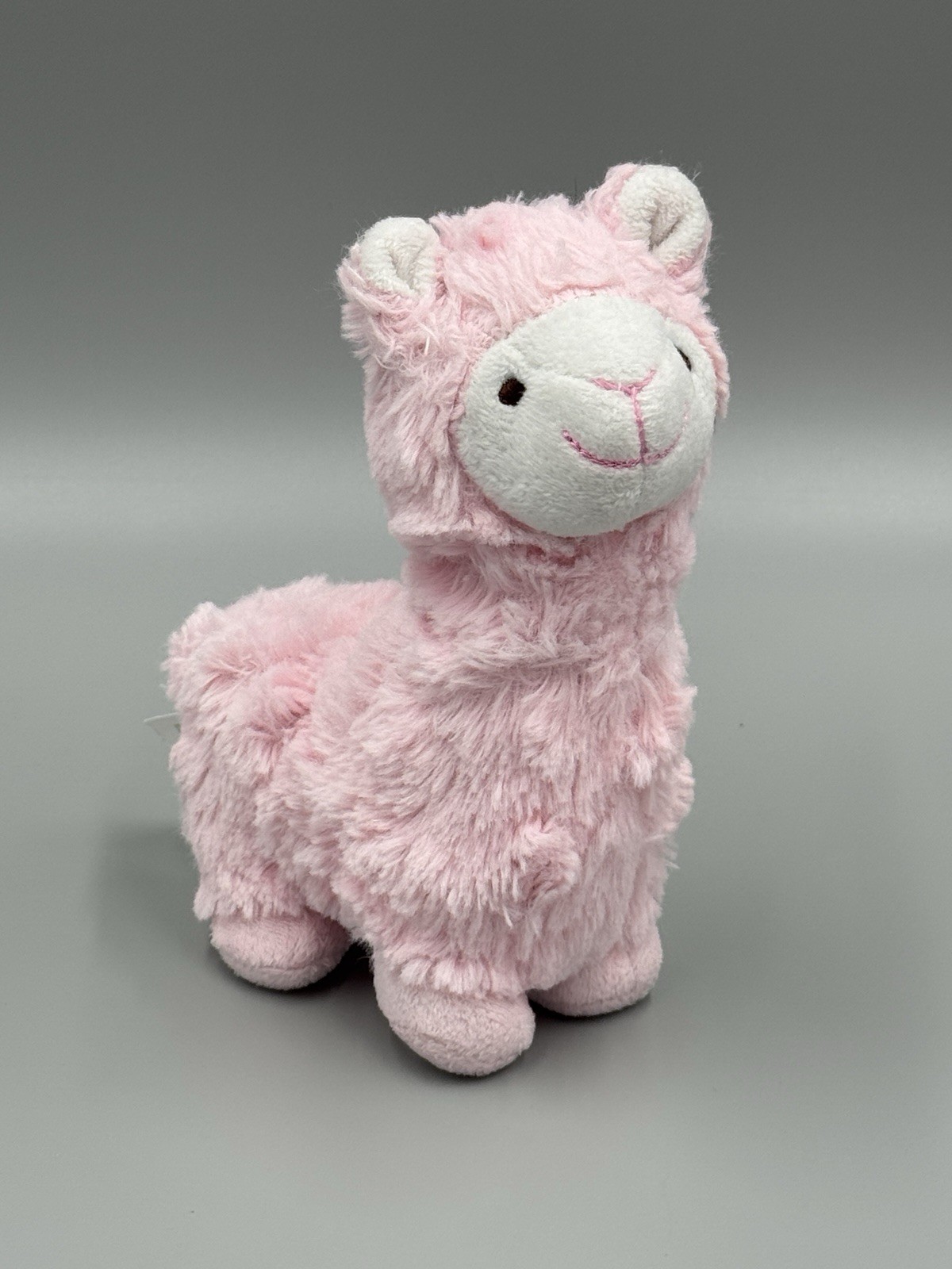 Baby Ganz Pink Small Llama Alpaca Plush Rattle 5” Stuffed Animal