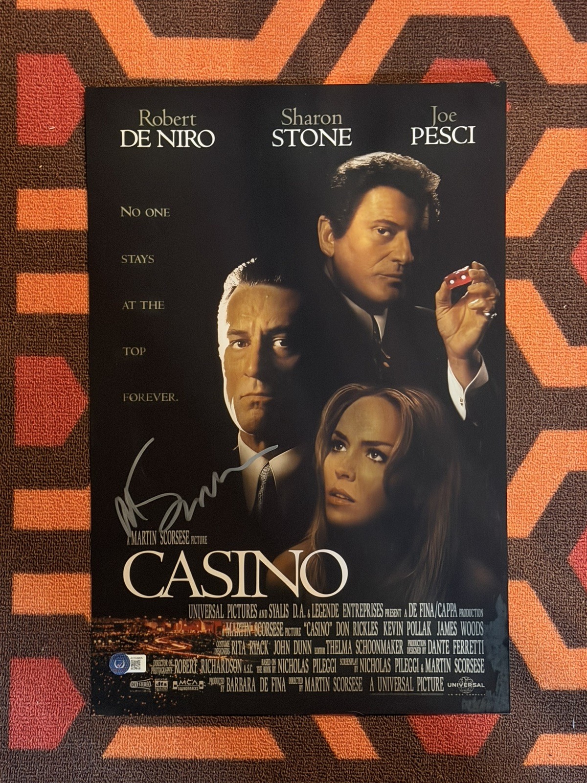 Martin Scorsese Signed Casino Mini Poster BAS Authenticated 
