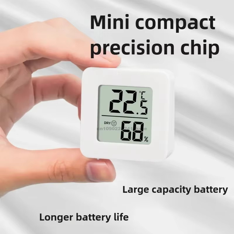 Mini Digital Thermometer Hygrometer Indoor Outdoor LCD Monitor