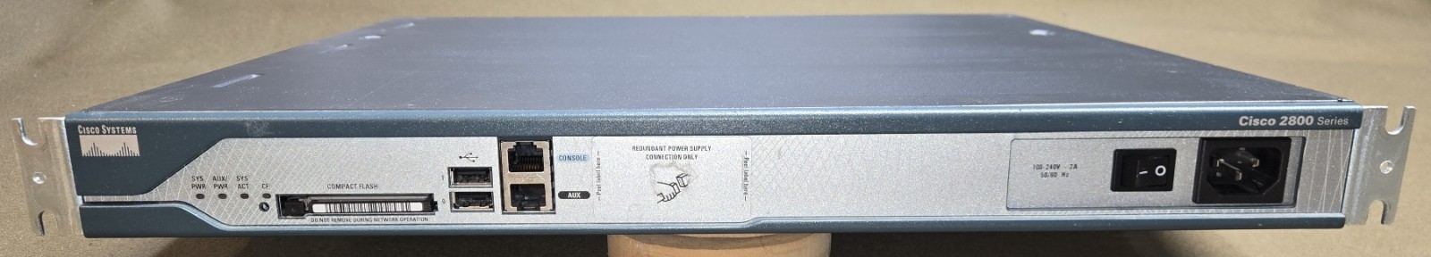 CISCO 2811 Ethernet Router w/ WIC 2T CCNA LAB