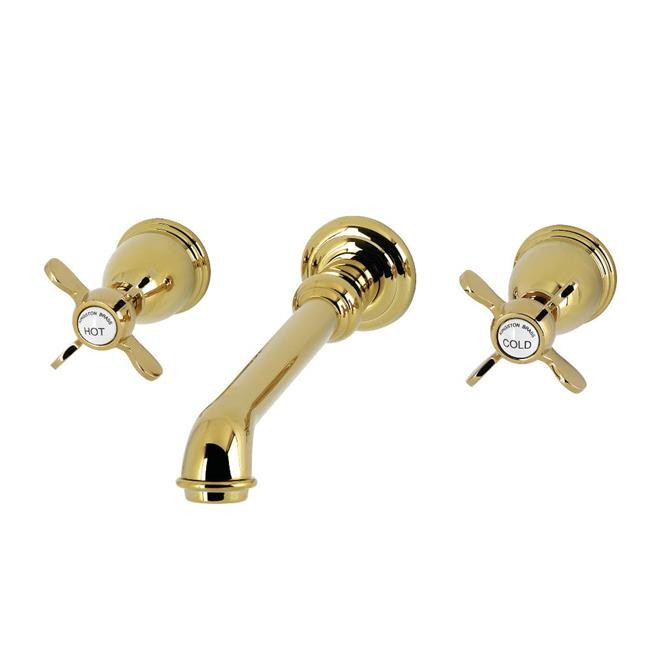 Kingston Brass KS7022BEX 13 x 8.31 x 1.06 in. Essex Two-Handle Wall Mount Rom...
