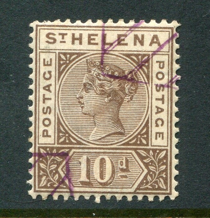 Saint Helena #46 Victoria 10 P. [Used]