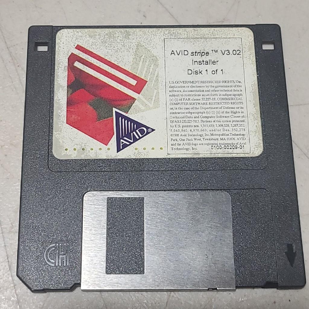 AVID Stripe Installer Version 3.02 / V3.02 Disk