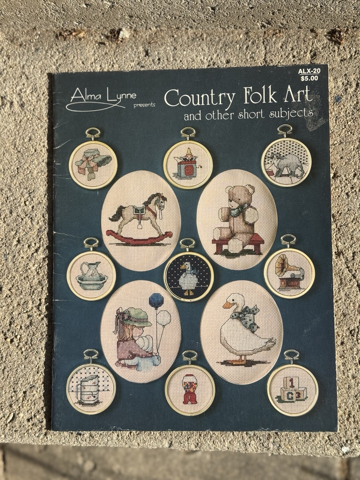 Country Folk Art Needlepoint Pattern Booklet 1983 Alma Lynne Cross Stitch
