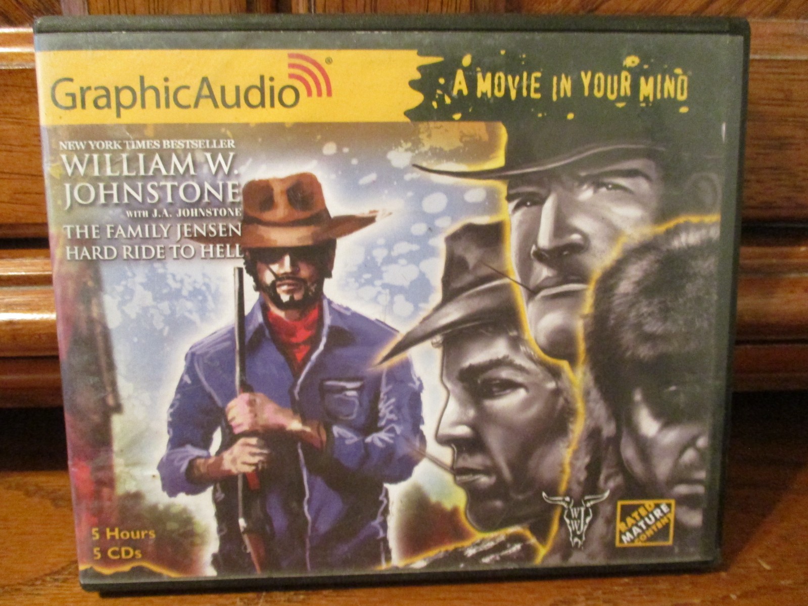 W.illiam W. Johnstone "The Family Jensen Hard Ride to Hell" Audio CD's Like New